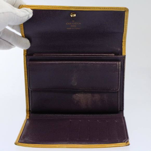 LOUIS VUITTON Vernis Epi Day Planner Cover Wallet 9Set Bronze Gris Auth ki3638 - Picture 4 of 16